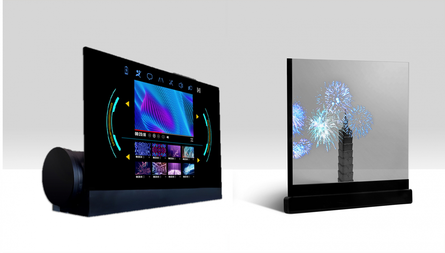 可卷式、折迭性、高透明